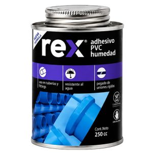Adhesivo PVC humedad tarro 250cc REX